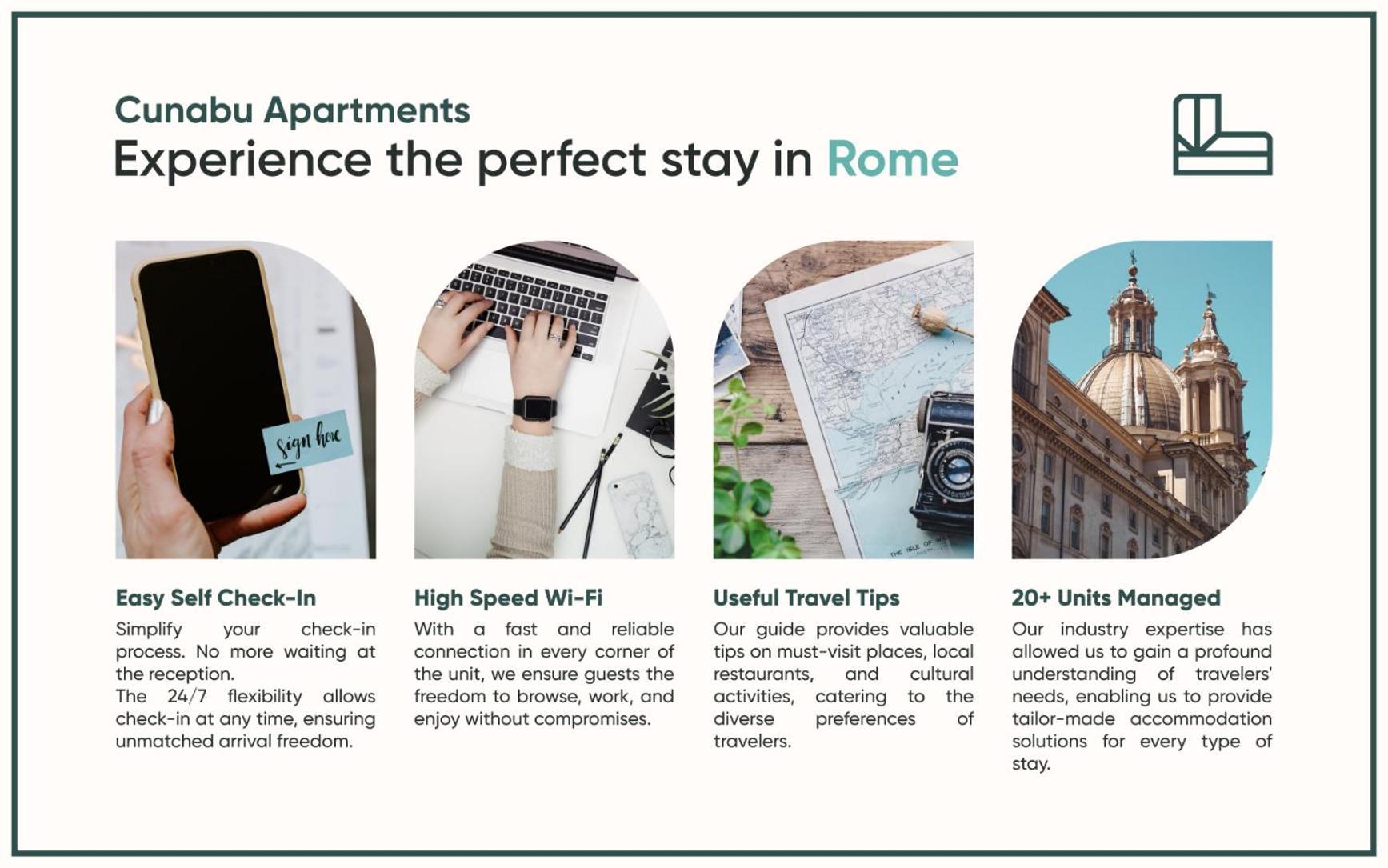 Cunabu Apartments Roma Esterno foto